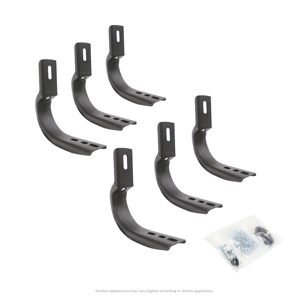 OE Xtreme Side Steps Mounting Brackets Only Textured Black 2007-2021 Toyota Tundra Go Rhino