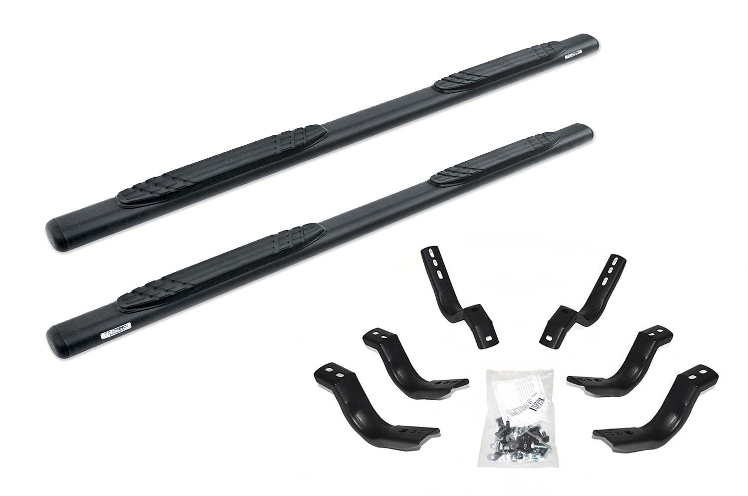 4 Inch OE Xtreme SideSteps With Mounting Bracket Kit Polished Stainless Steel 2015-2026 Ford F-150 Go Rhino