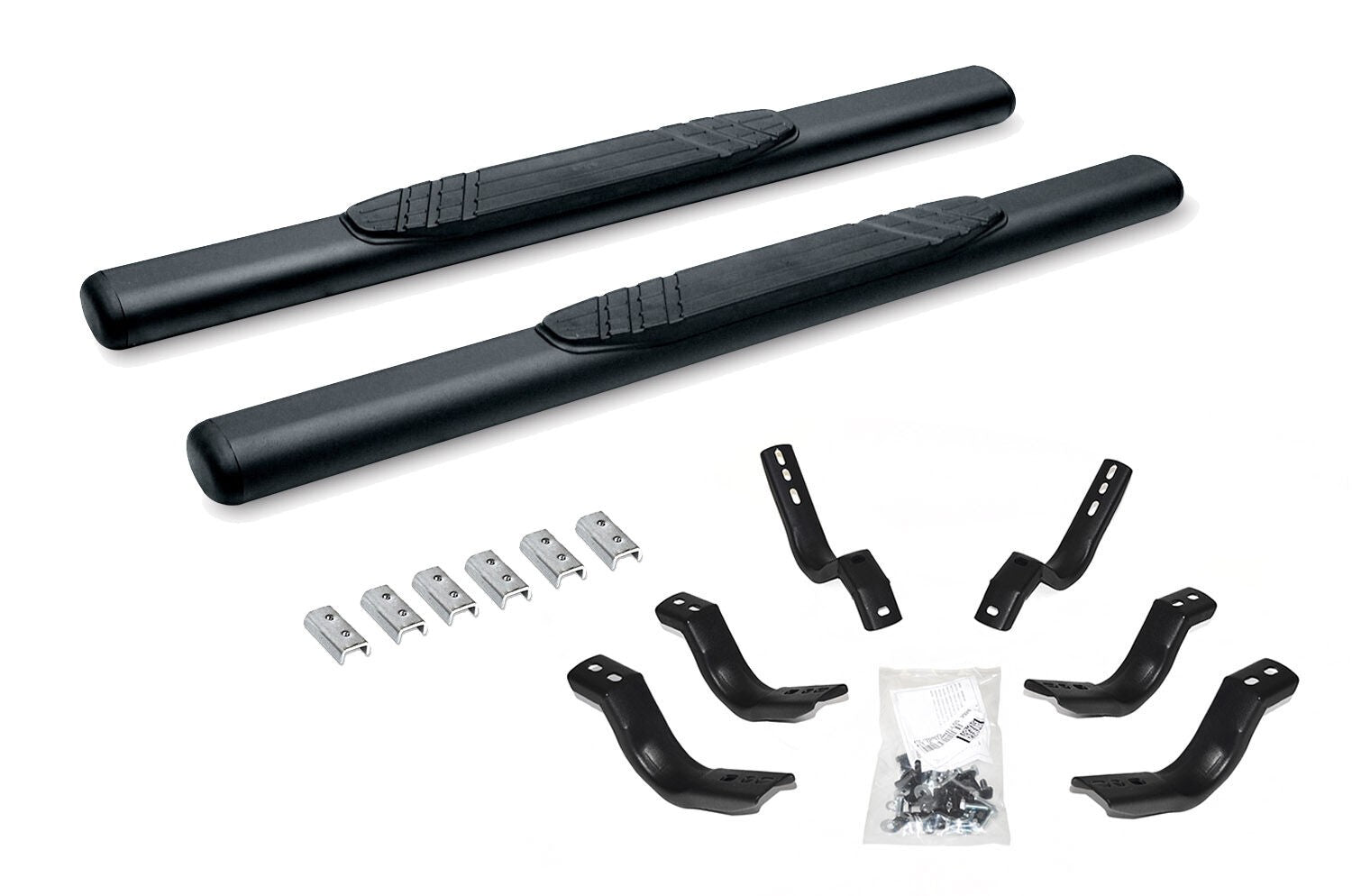 4 Inch OE Xtreme SideSteps With Mounting Bracket Kit Textured Black 1999-2016 Ford F-250/F-350 Standard Cab Go Rhino