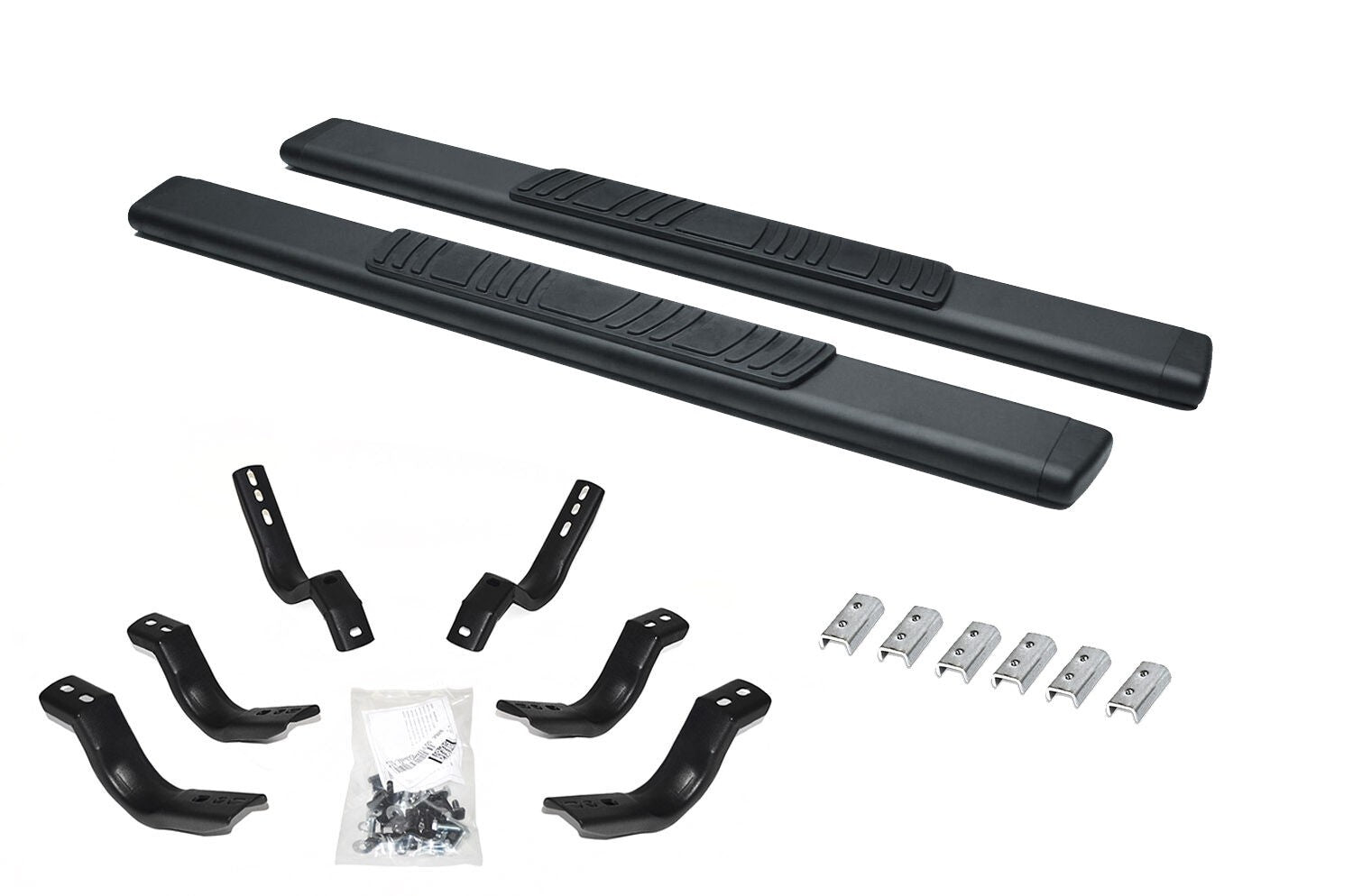 5 Inch OE Xtreme Low Profile SideSteps With Mounting Bracket Kit Textured Black 1999-2016 Ford F-250/F-350 2 Door Go Rhino