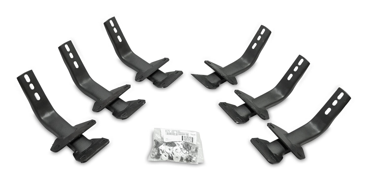 6 Inch OE Xtreme II SideSteps With Mounting Bracket Kit Polished Stainless Steel 2015-2026 Ford F-150/ F-250/F-350 Standard Cab Go Rhino