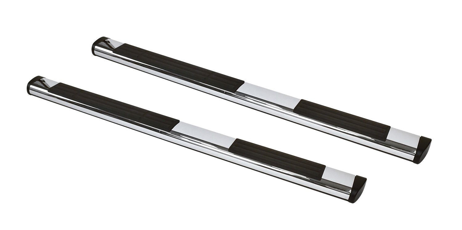 6 Inch OE Xtreme Composite SideSteps Kit 80in Long Chrome + 3 Brackets Per Side Chrome 2007-2013 Silverado/Sierra 1500 Go Rhino