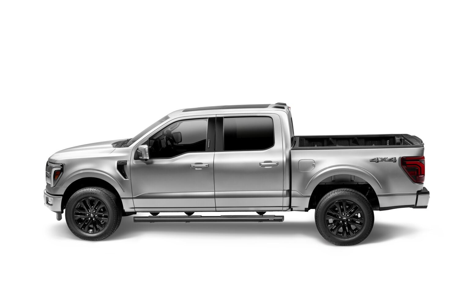 6 Inch OE Xtreme SideSteps With Mounting Bracket Kit Textured Black 2015-2026 Ford F-150/ F-250/F-350 Crew CabGo Rhino