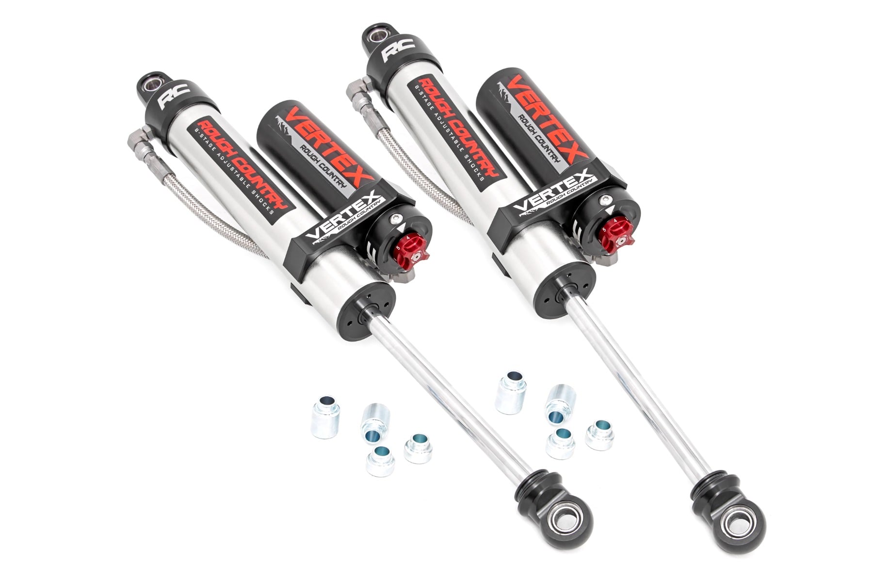 Vertex 2.5 Reservoir Front Shocks 6 Inch Jeep Gladiator JT/Wrangler JL (18-24) Rough Country