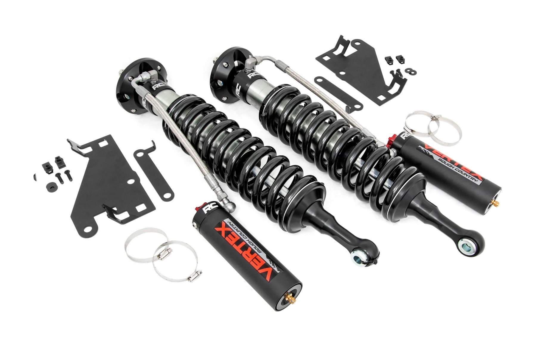 Vertex 2.5 Reservoir Coilovers Front 3.5 Inch Toyota Tundra 4WD (22-26) Rough Country