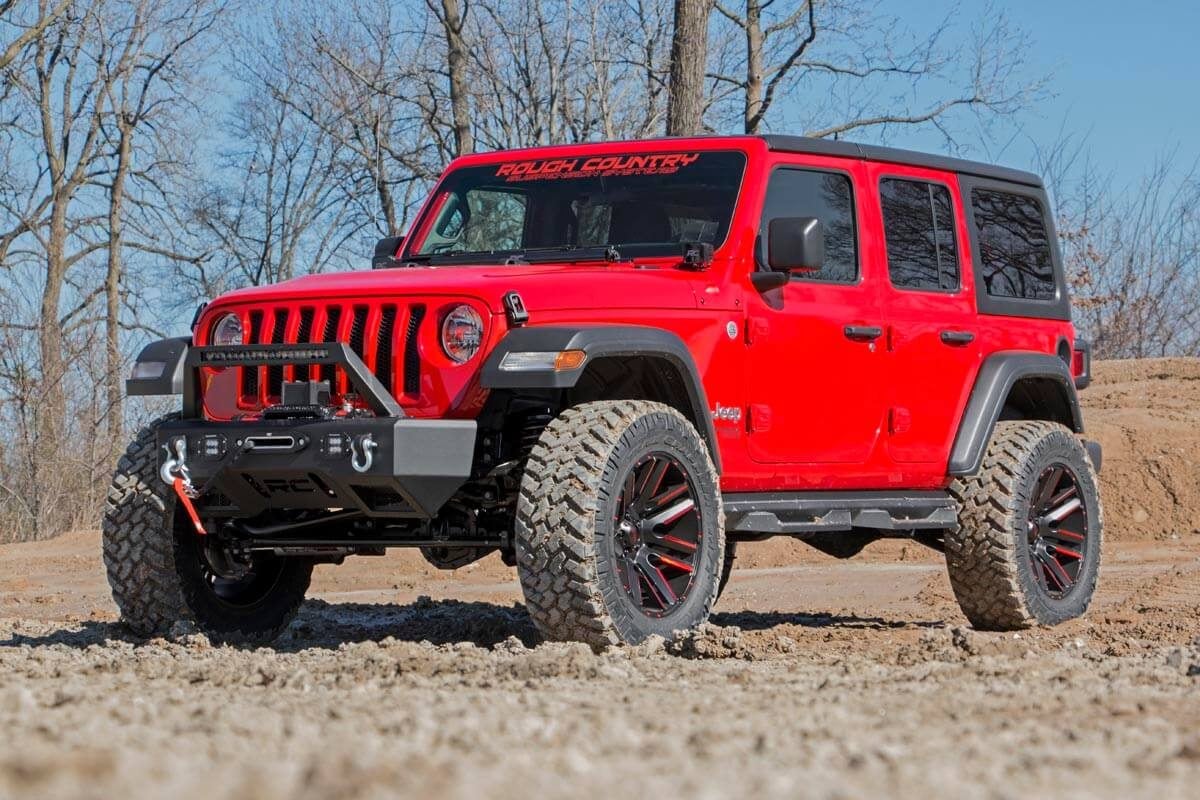 3.5 Inch Lift Kit C/A Drop FR D/S M1R Jeep Wrangler Unlimited Rubicon (18-23) Rough Country