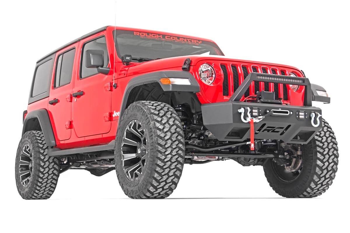 3.5 Inch Jeep Suspension Lift Kit Vertex Reservoir Stage 2 Coils & Control Arm Drop 18-20 Wrangler JL Unlimited Rubicon Rough Country