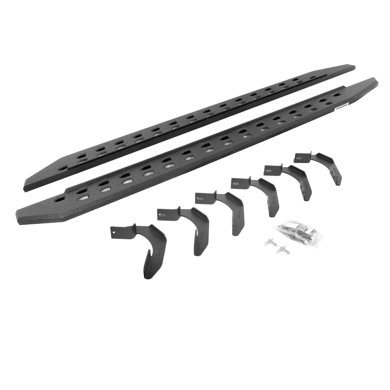 RB20 Slim Line Running Boards With Mounting Brackets Protective Bedliner Coating 2004-2014 Ford F-150 Go Rhino