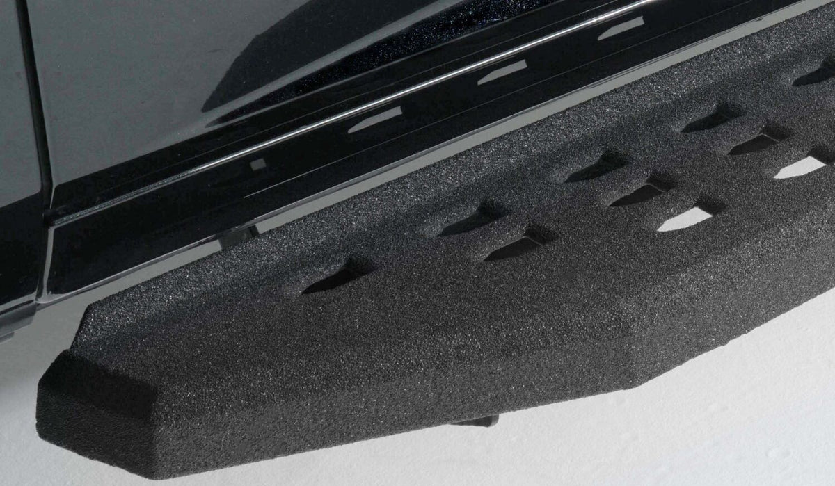 RB20 Running Boards With Mounting Brackets Protective Bedliner Coating 2015-2018 Ram 1500 Go Rhino