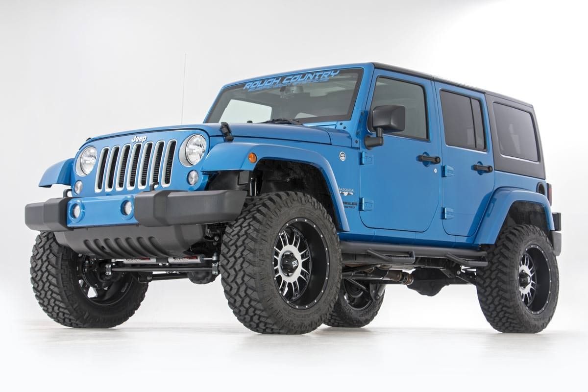 3.5 Inch Jeep Suspension Lift Kit Vertex Control Arm Drop 07-18 Wrangler JK Unlimited Rough Country