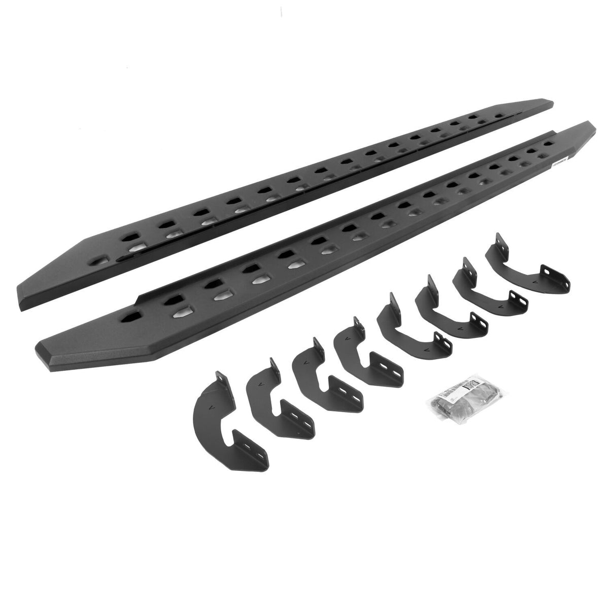 RB20 Slim Running Boards Complete Kit: RB20 Slim Running board + Brackets Textured Black 2023-2026 Toyota Sequoia Go Rhino