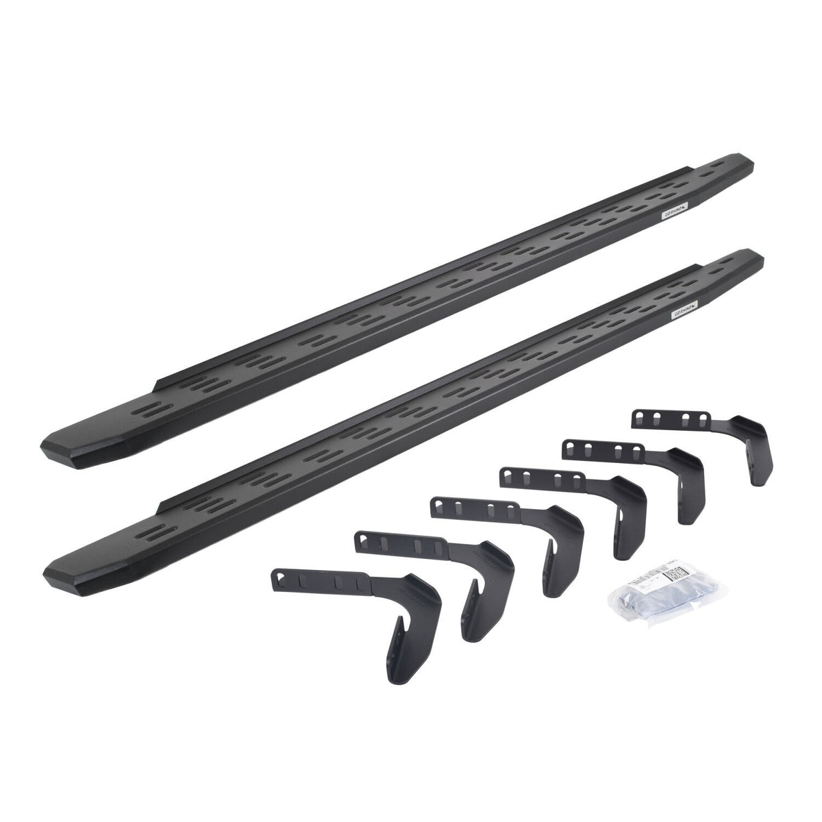 RB30 Running Boards with Mounting Bracket Kit Textured Black 1999-2016 Ford F-250/F-350 Extended Cab Go Rhino
