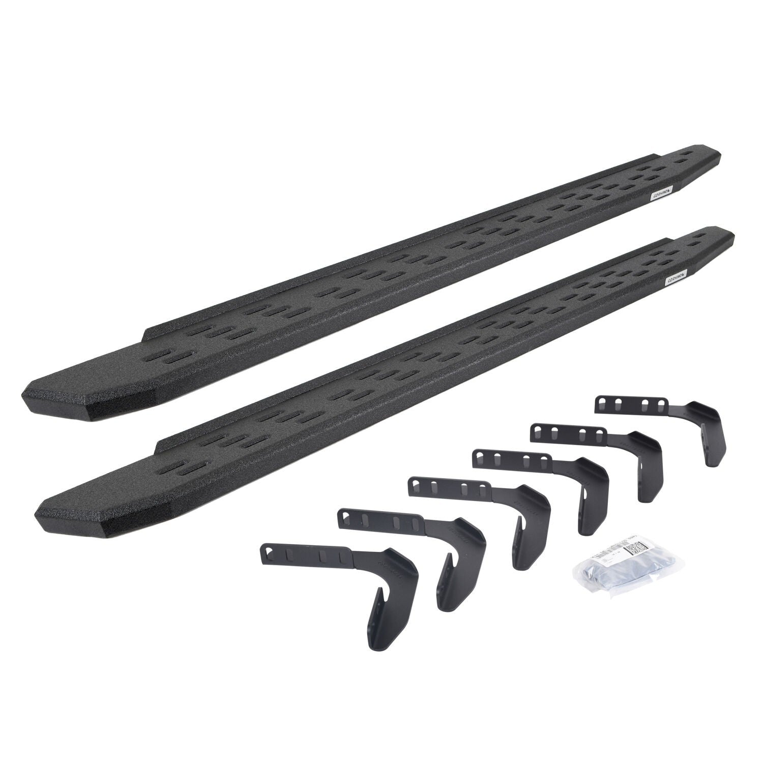 RB30 Running Boards with Mounting Bracket Kit Protective Bedliner Coating 1999-2016 Ford F-250/F-350 Extended Cab Go Rhino