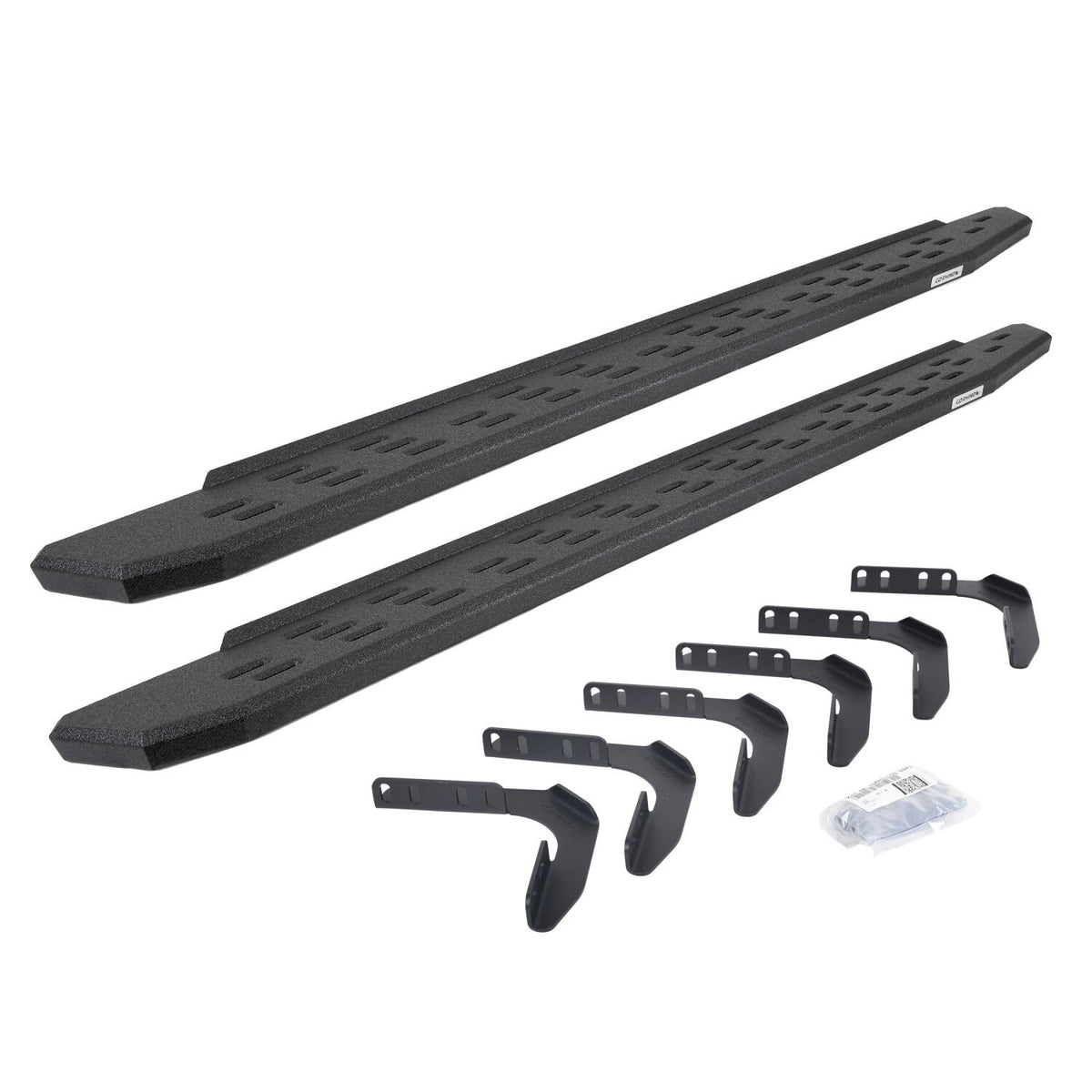 RB30 Running Boards with Mounting Bracket Kit Protective Bedliner Coating 1999-2016 Ford F-250/F-350 Extended Cab Go Rhino