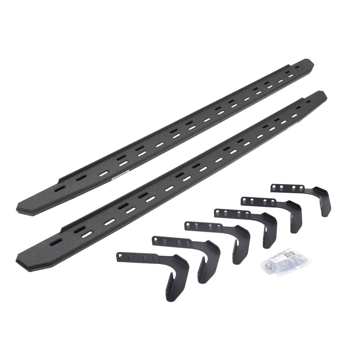 RB30 Slim Line Running Boards with Mounting Bracket Kit Protective Bedliner Coating 1999-2016 Ford F-250/F-350 Go Rhino