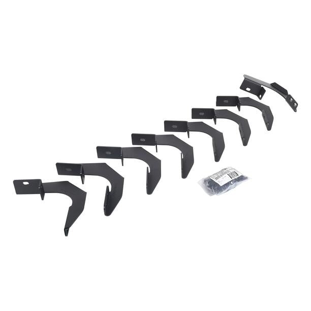 RB30 Slim Line Running Boards with Mounting Bracket Kit Textured Black 2015-2026 Colorado/Canyon Go Rhino