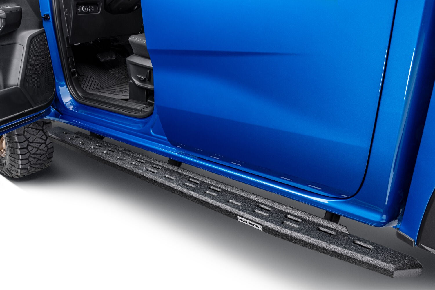 RB30 Slim Line Running Boards with Mounting Bracket Kit Protective Bedliner Coating 2019-2026 Ford Ranger Go Rhino