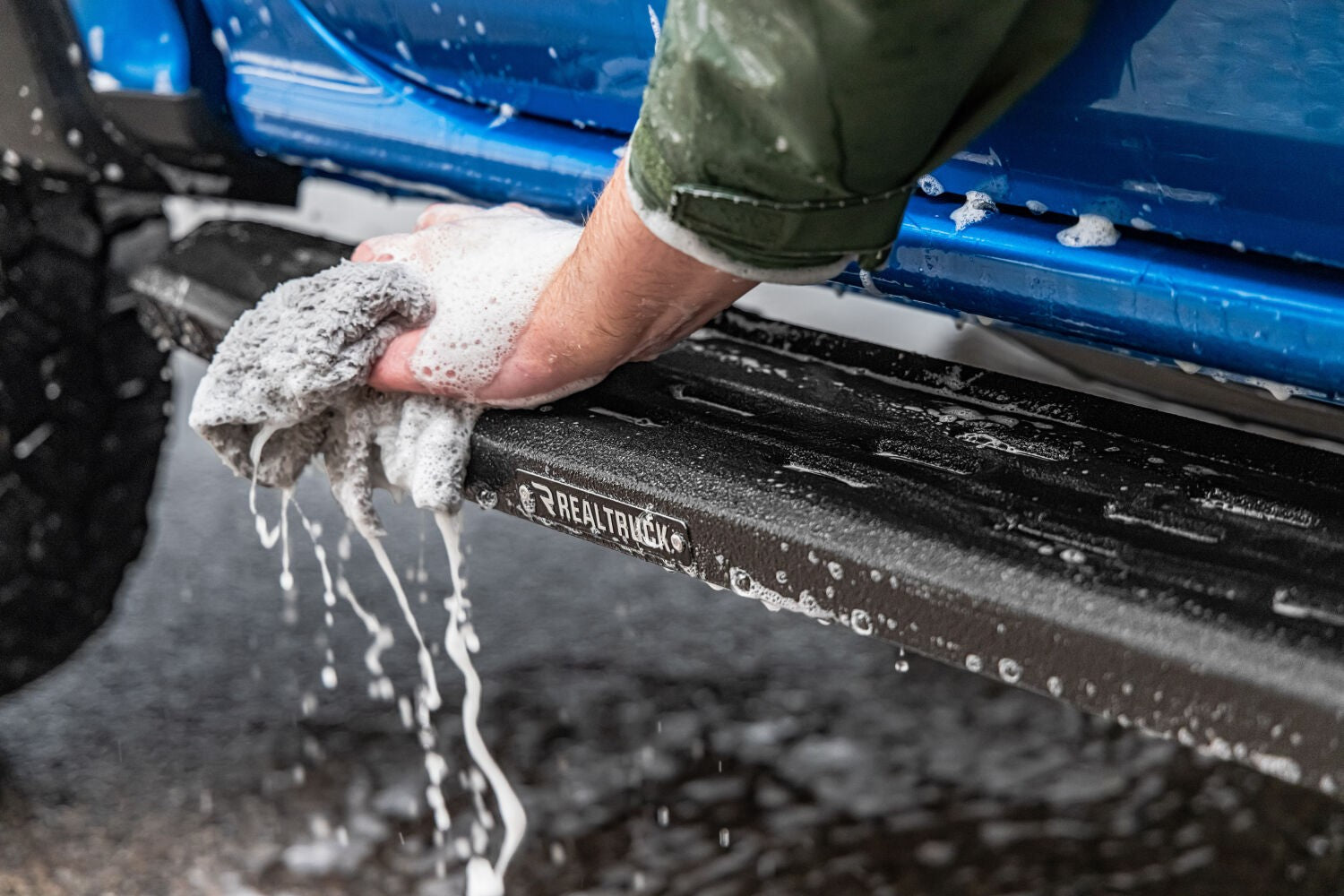 RB30 Running Boards with Mounting Bracket Kit Protective Bedliner Coating 2019-2026 Ford Ranger Go Rhino