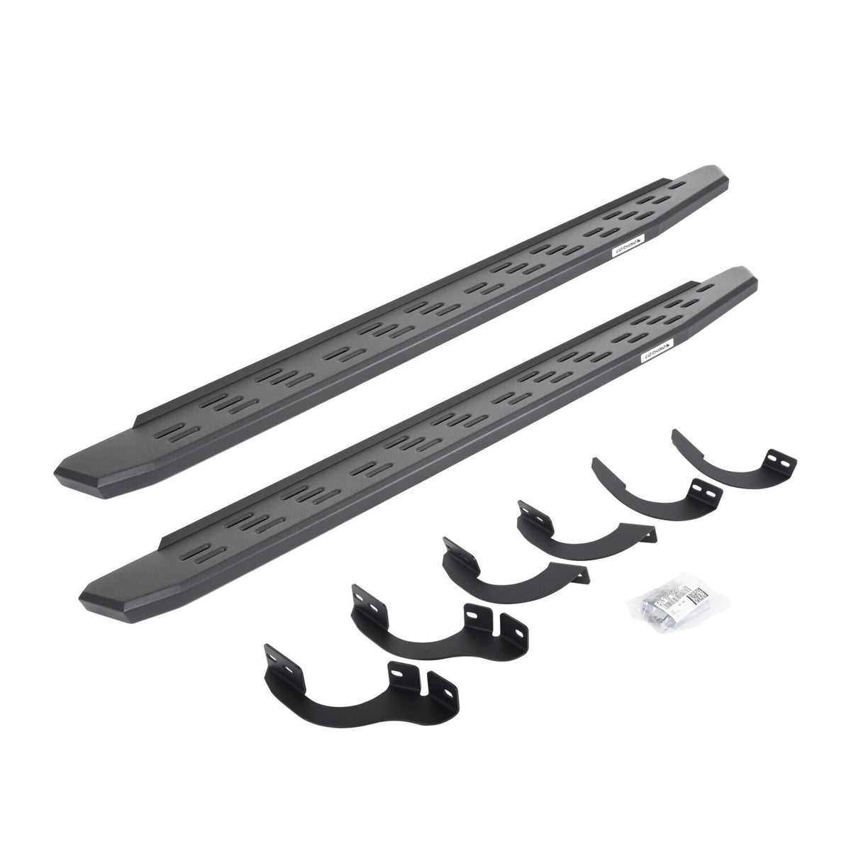 RB30 Running Boards with Mounting Bracket Kit Textured Black 2014-2024 Toyota 4Runner Go Rhino