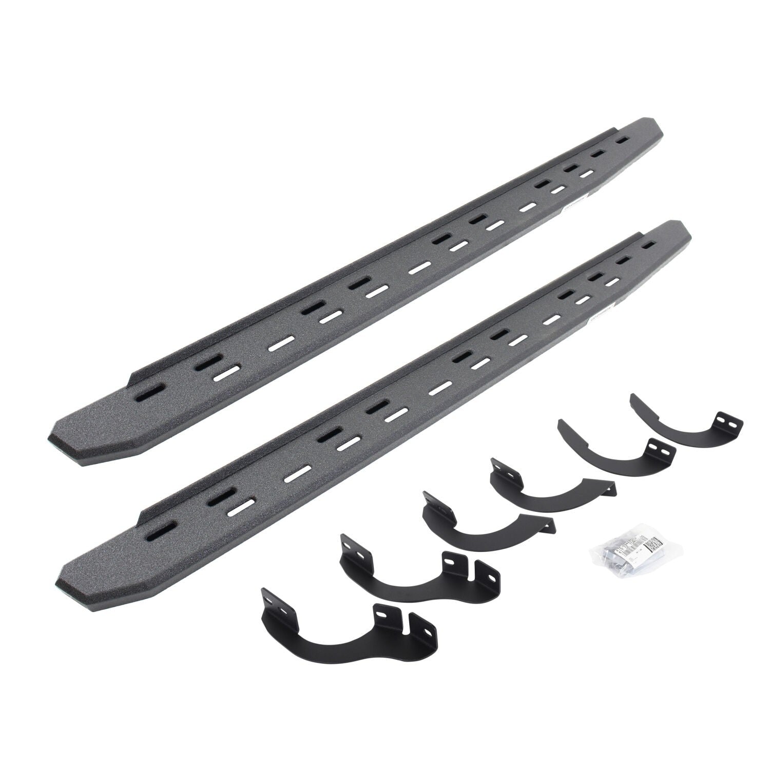 RB30 Slim Line Running Boards with Mounting Bracket Kit Protective Bedliner Coating 2014-2024 Toyota 4Runner Go Rhino