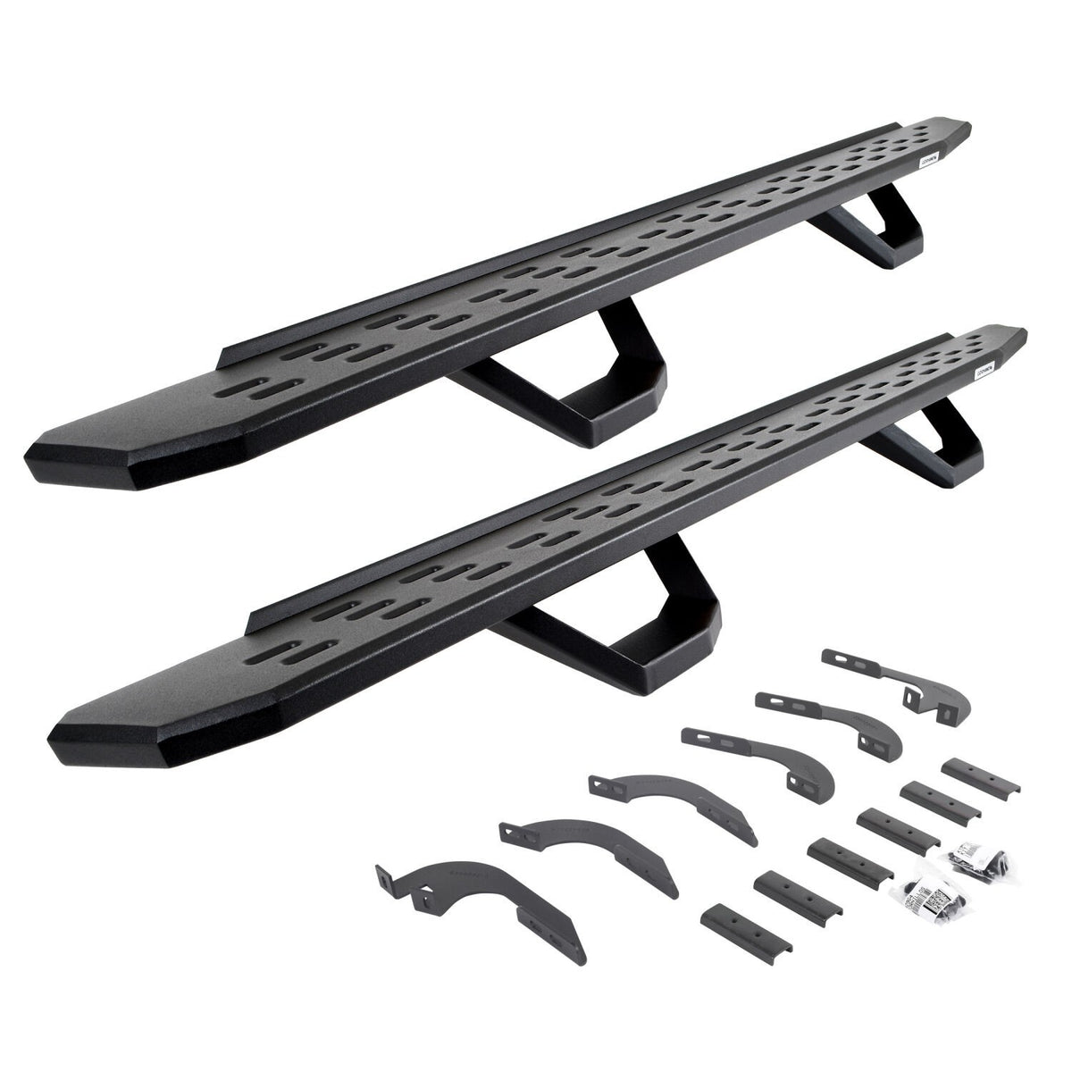 RB30 Running Boards W/Brackets, 2 Pairs DropStepsKit Textured Black 2025-2026 Toyota 4Runner Go Rhino