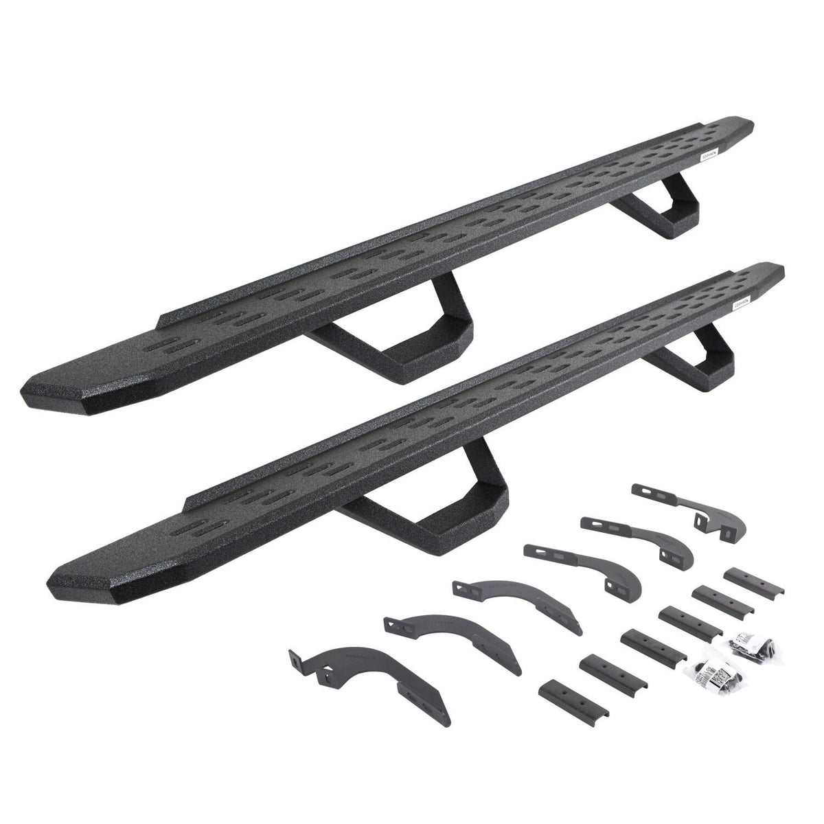 RB30 Running Boards W/Brackets, 2 Pairs DropSteps Kit Bedliner 2024-2025 Toyota Tacoma Go Rhino
