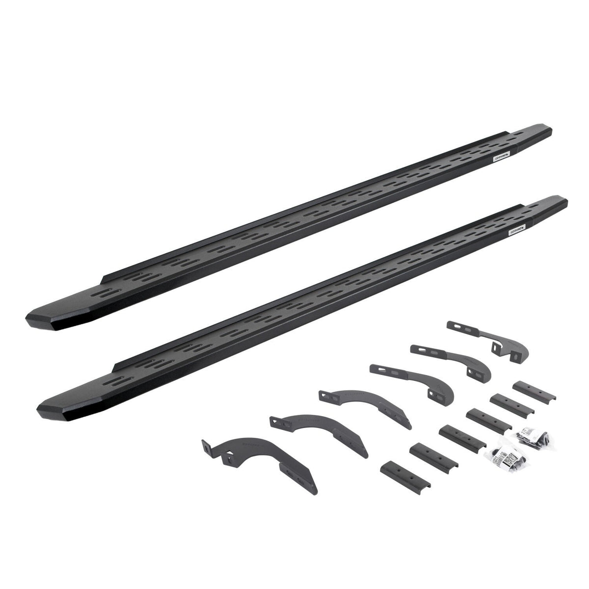 RB30 Running Boards W/Mounting Bracket Kit Textured Black 2024-2025 Toyota Tacoma Go Rhino