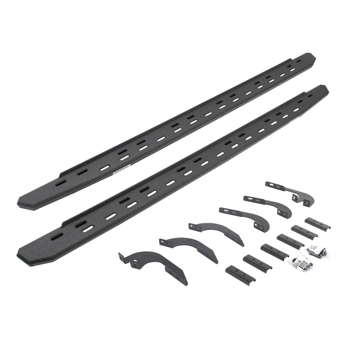 RB30 Slim Line Running Boards W/Bracket Kit Bedliner 2024-2025 Toyota Tacoma Go Rhino