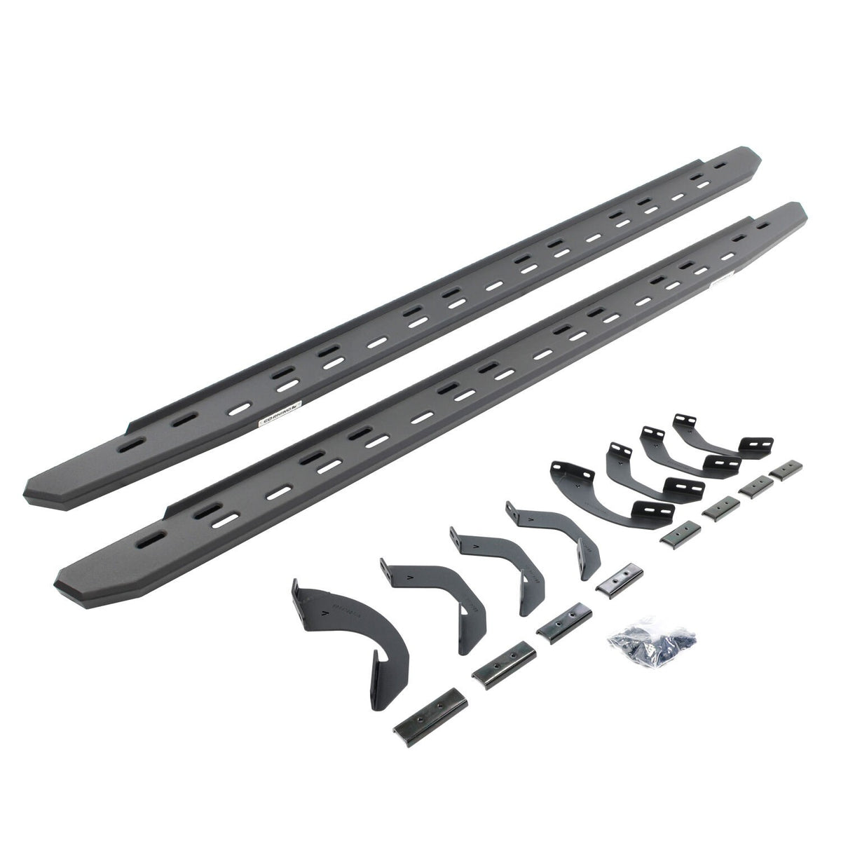 RB30 Slim Line Running Boards with Bracket Kit Textured Black 2023-2026 Toyota Sequoia Go Rhino