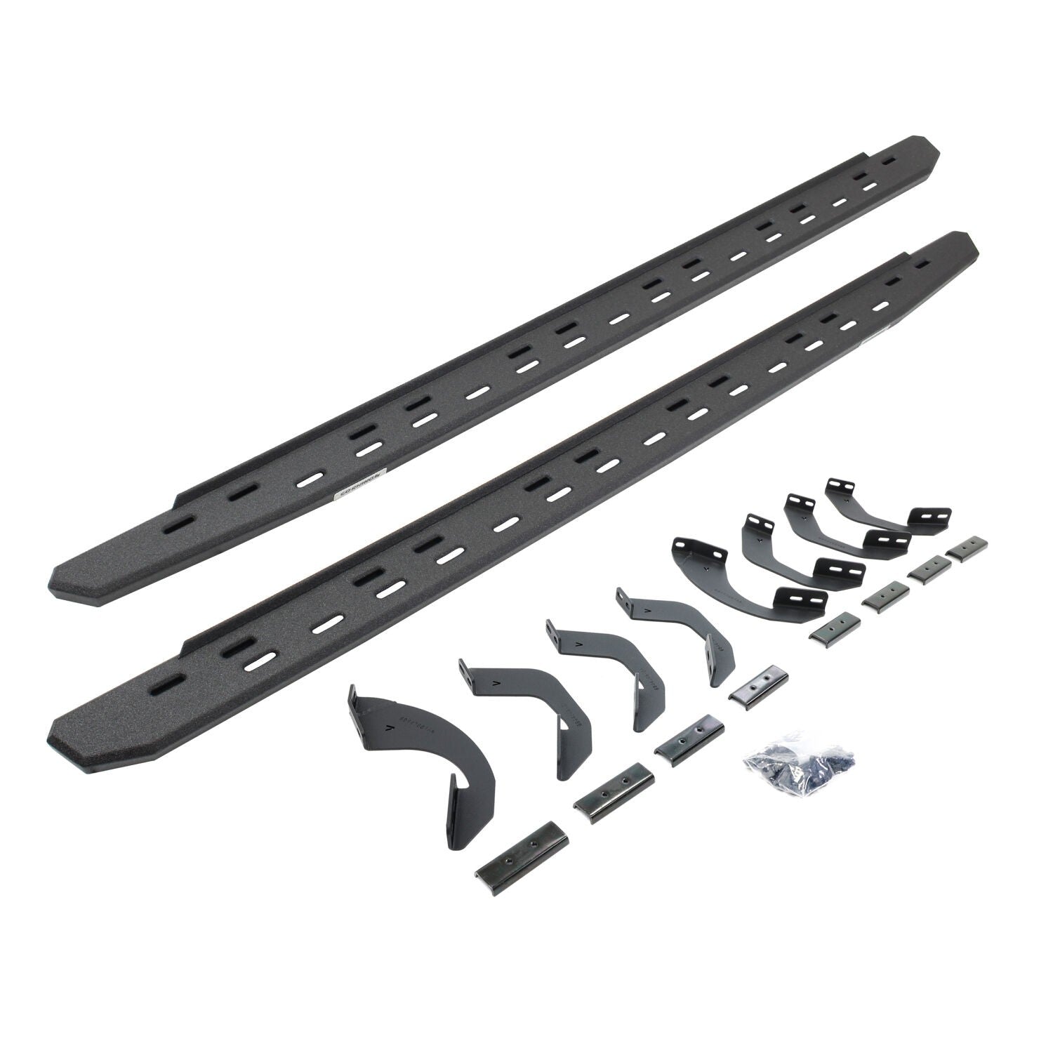 RB30 Slim Line Running Boards with Brackets Kit Textured Black 2023-2026 Toyota Sequoia Go Rhino