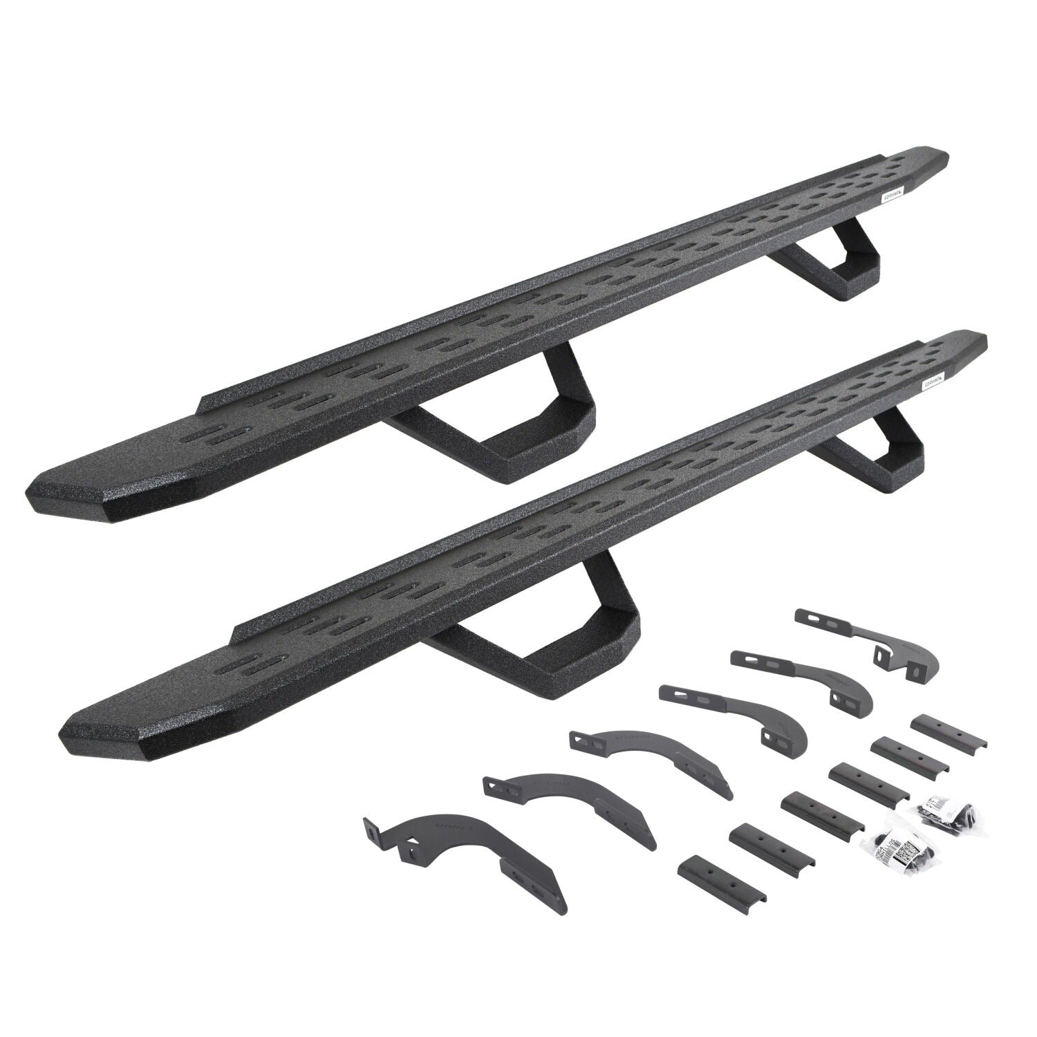 RB30 Running Boards W/Brackets 2 Pairs DropSteps Kit Bedliner For 2024-2026 Lexus GX550 2024-2026 Toyota Land Cruiser Go Rhino