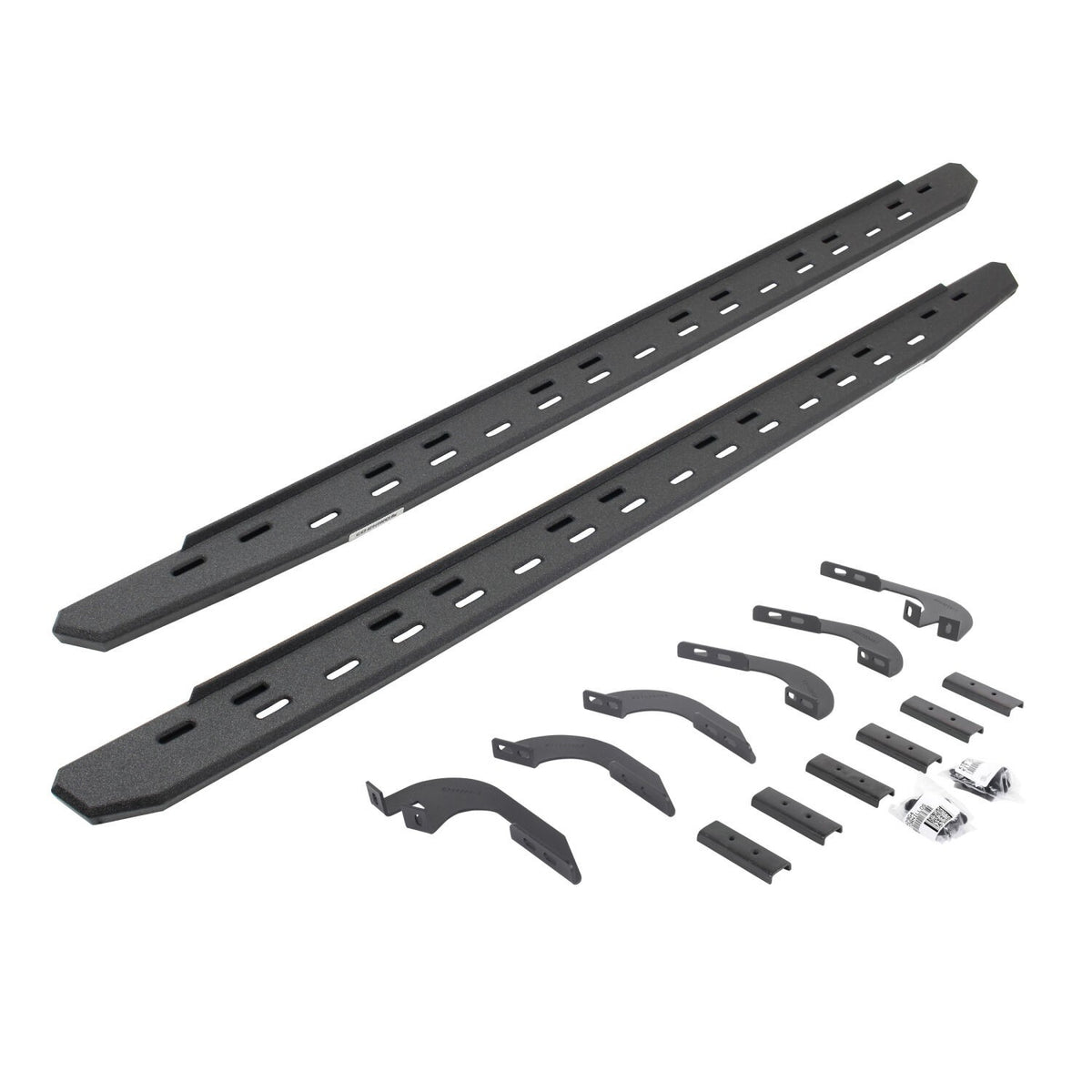 RB30 Running Boards W/ Brackets Protective Bedliner Coating For 2024-2026 Lexus GX550 2024-2026 Toyota Land Cruiser Go Rhino
