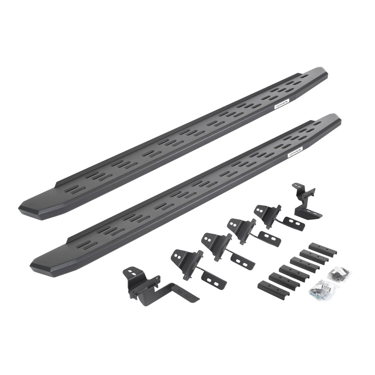 RB30 Running Boards with Mounting Bracket Kit Textured Black For 2007-2018 Jeep Wrangler JK 4 Door Go Rhino