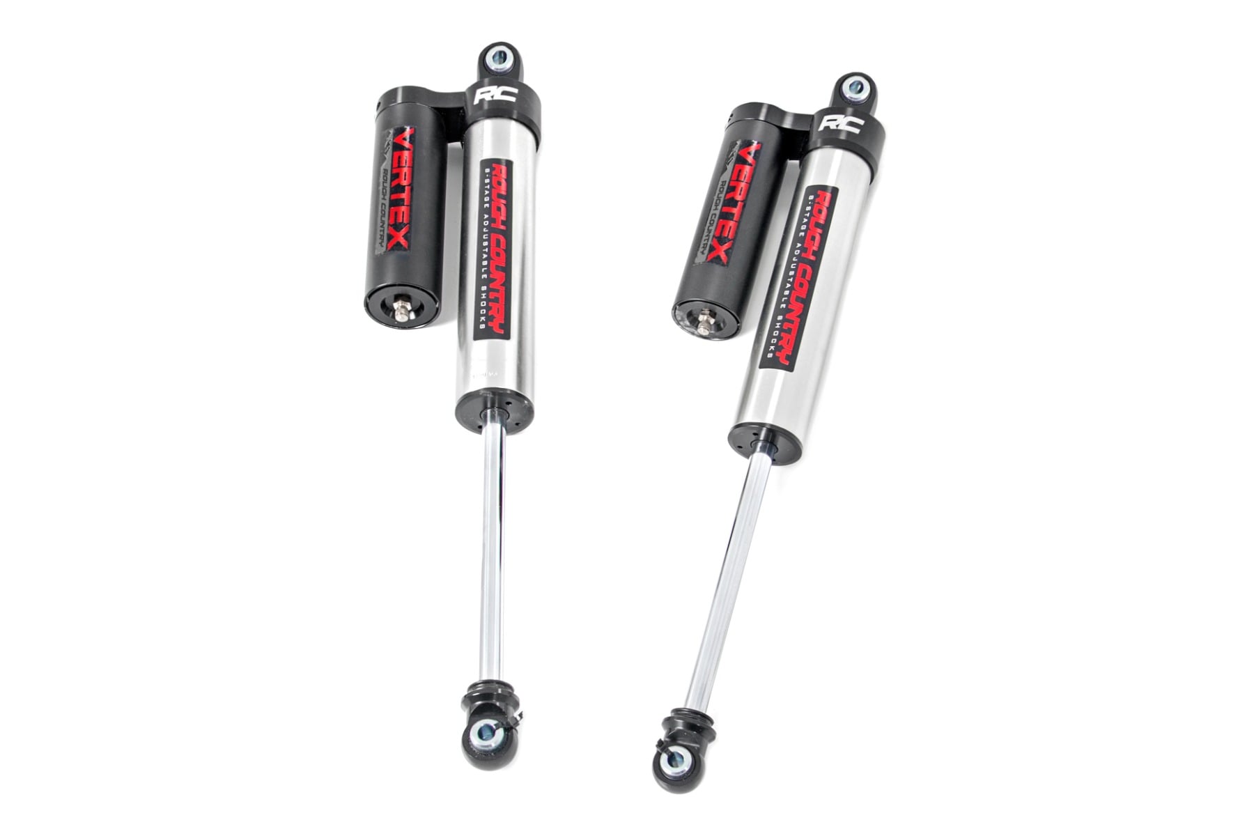 Vertex 2.5 Reservoir Rear Shocks 4-6.5 Inch Ford F-150 4WD (2009-2026) Rough Country