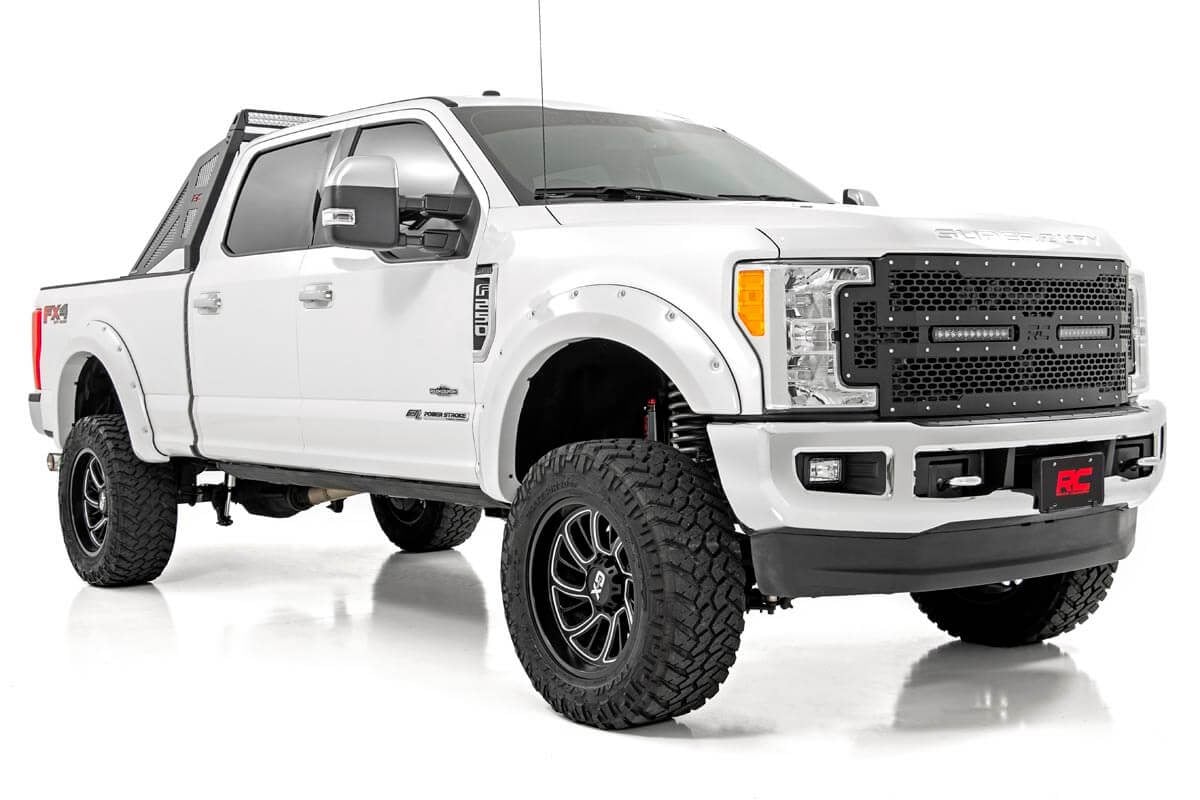Vertex 2.5 Reservoir Front Shocks 4.5-8 Inch Ford F-250 Super Duty 4WD (05-26) Rough Country
