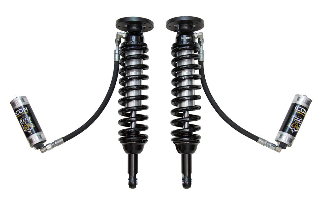 ICON 2009-2013 Ford F-150 2WD, 1.75-2.63” Lift, Front, V.S. 2.5 Series Coilover Kit, Remote Reservoir w/ CDCV
