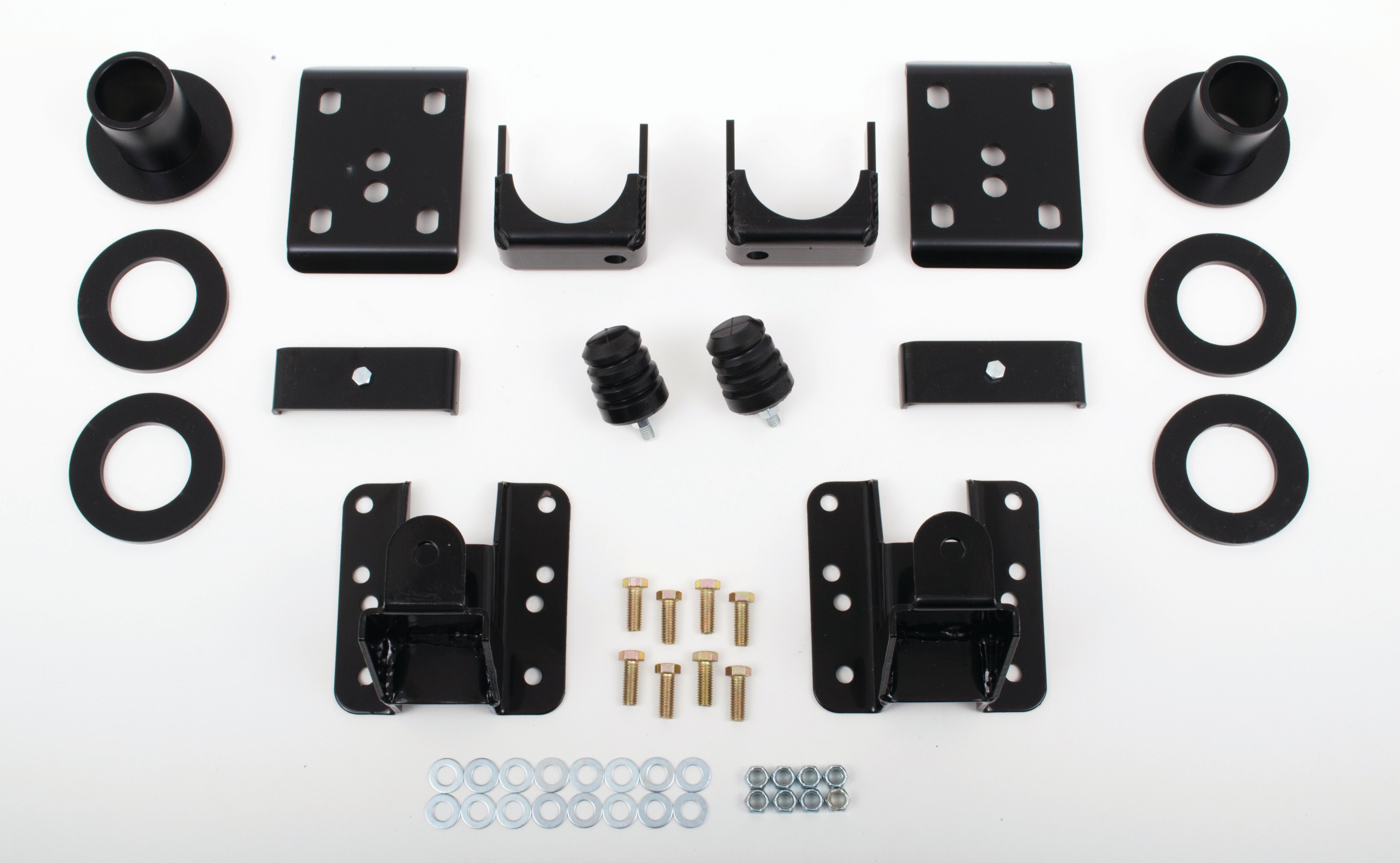 2007-13 GM Silverado (1/2 ton) (2WD, ALL CABS) 2/4" Econ. Drop (Adj.. Strut Rings, Flip Kit, & Adj. Rear Hangers)
