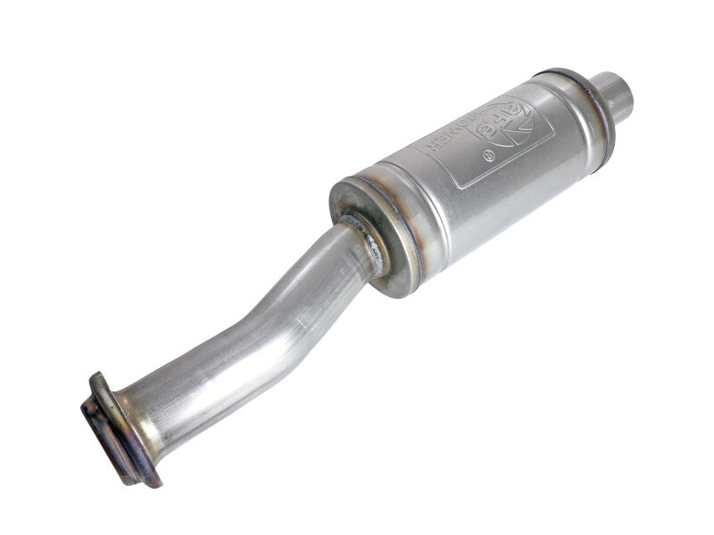 aFe Vulcan Series resonator upgrade pipe designed for aFe POWER exhaust systems, featuring durable stainless steel construction.