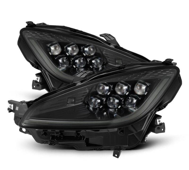 AlphaRex NOVA-Series LED projector headlights for 21-23 Toyota GR86 and Subaru BRZ in alpha black finish.