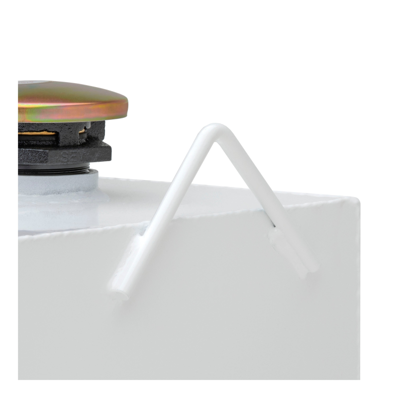 UWS White 85-Gallon L-Shape Steel Transfer Tank Model ST-85-L-W