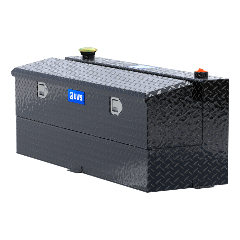 UWS Gloss Black 45-Gallon Combo Aluminum Transfer Tank Model TT-45-COMBO-BLK