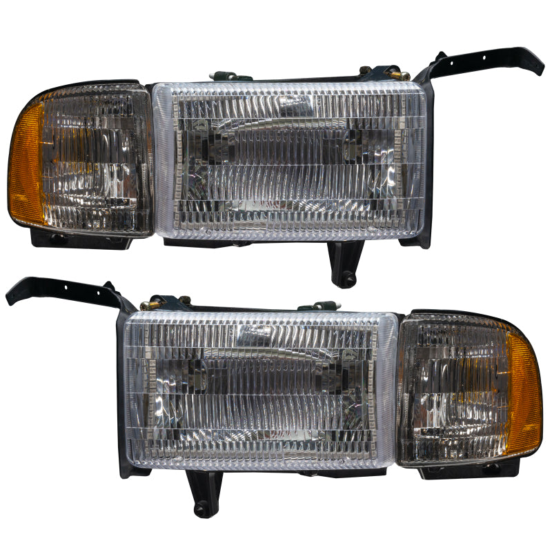 Oracle 94-02 Dodge Ram Pre-Assembled Halo Headlights - ColorSHIFT w/o Controller
