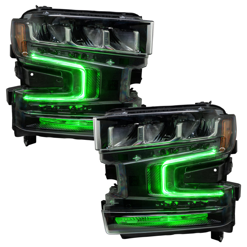 Oracle 19-21 Chevy Silverado 1500 RGB+W Headlight DRL Kit - ColorSHIFT w/ BC1 Controller