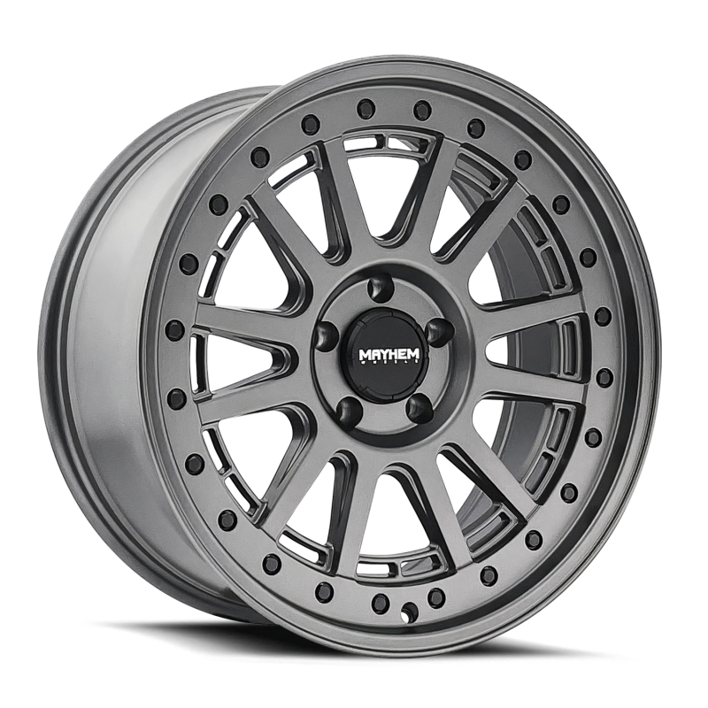 Mayhem 8305 Compass 20x9 / 8x170 BP / 18mm Offset / 125.2mm Hub Matte Gunmetal w/Blk Bolt Wheel