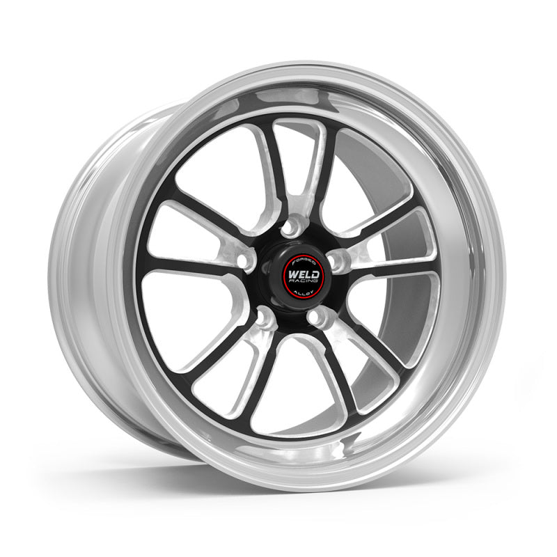Weld S70 RT-S 17x9in / 5x114.3 BP / 6.8in. BS - Black Center - Polished Shell Wheel