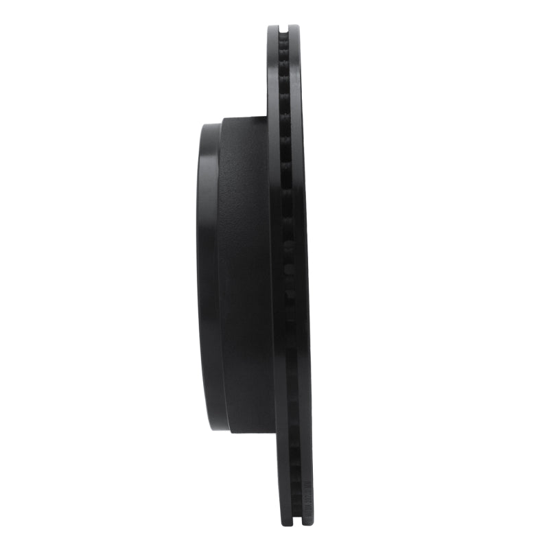 R1 02-24 Chrysler ASPEN Rear Left Drilled & Slotted Black Brake Rotor