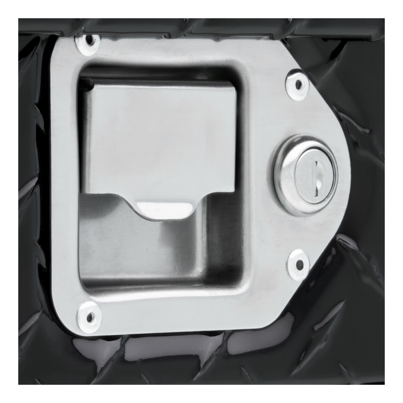 UWS Gloss Black Hammerhead-Style 100-Gallon Aluminum Combo Transfer Tank Model TT-100HH-CB-B