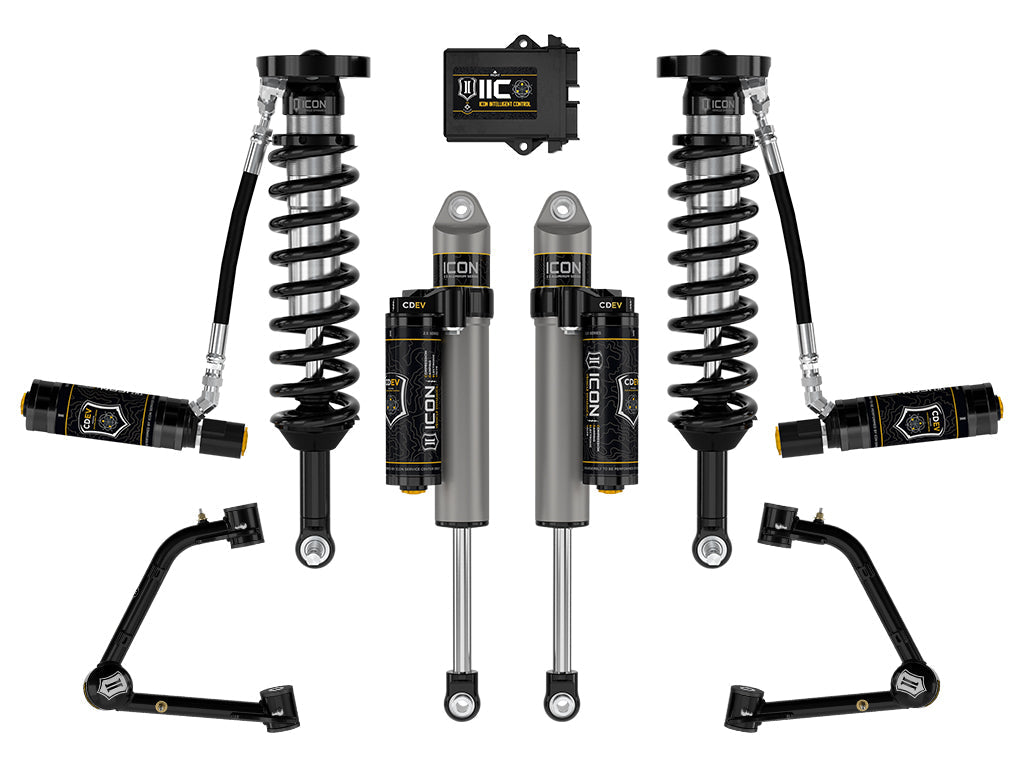 ICON 2023-2024 GMC Canyon AT4, Denali, & Elevation/Chevrolet Colorado Trail Boss, 1.75-2.5" Lift, Stage 6 Suspension System, Tubular