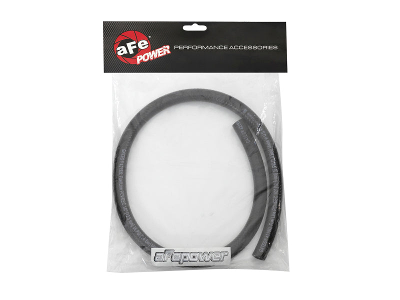 aFe Magnum FORCE replacement fuel hose, 1/2 inch inner diameter and 36 inches long, packaged for sale.