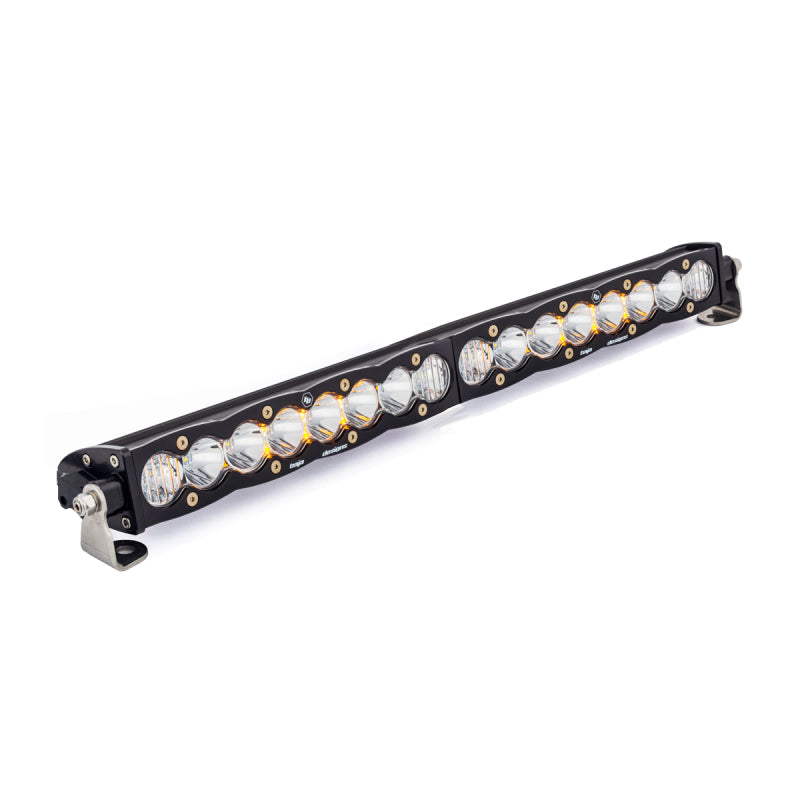Baja Designs S8 Series 20-inch LED light bar with a straight driving combo pattern for enhanced visibility and performance.